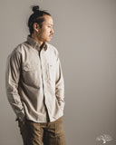 Rite Stuff Uncle Sam Brushed Chamois Flannel Work Shirt - Sand Grey