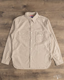 Rite Stuff Uncle Sam Brushed Chamois Flannel Work Shirt - Sand Grey