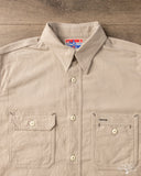 Rite Stuff Uncle Sam Brushed Chamois Flannel Work Shirt - Sand Grey