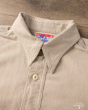Rite Stuff Uncle Sam Brushed Chamois Flannel Work Shirt - Sand Grey