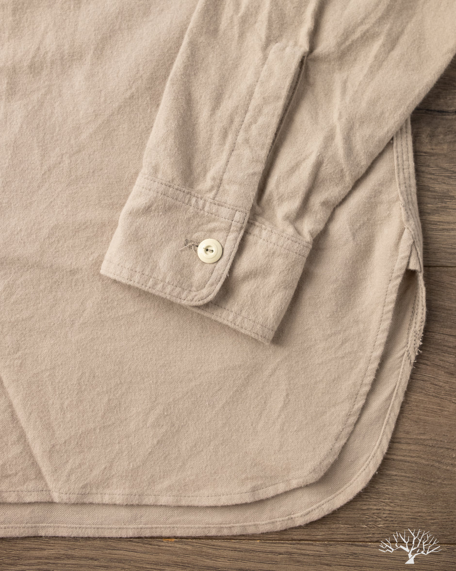 Rite Stuff Uncle Sam Brushed Chamois Flannel Work Shirt - Sand Grey