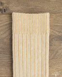 RoToTo Cotton/Wool 3-Pack Socks - Beige Tones