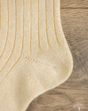 RoToTo Cotton/Wool 3-Pack Socks - Beige Tones