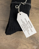 RoToTo Cotton/Wool 3-Pack Socks - Black Tones