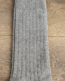 RoToTo Cotton Wool Ribbed Crew Socks - Gray