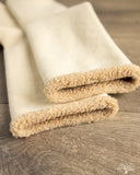 RoToTo Double-Faced Cozy Sleeping Socks - Ivory/Beige