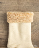 RoToTo Double-Faced Cozy Sleeping Socks - Ivory/Beige