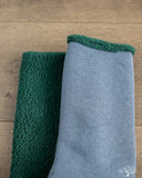 RoToTo Double-Faced Cozy Sleeping Socks - Light Blue/Green