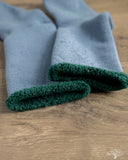 RoToTo Double-Faced Cozy Sleeping Socks - Light Blue/Green