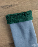 RoToTo Double-Faced Cozy Sleeping Socks - Light Blue/Green
