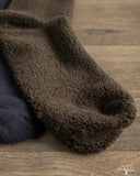 RoToTo Double-Faced Cozy Sleeping Socks - Navy/Brown