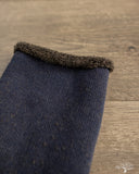RoToTo Double-Faced Cozy Sleeping Socks - Navy/Brown