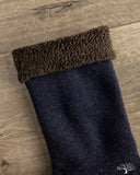 RoToTo Double-Faced Cozy Sleeping Socks - Navy/Brown