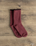 RoToTo Double-Faced Cozy Sleeping Socks - Wine/Bordeaux