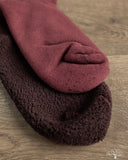 RoToTo Double-Faced Cozy Sleeping Socks - Wine/Bordeaux