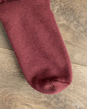 RoToTo Double-Faced Cozy Sleeping Socks - Wine/Bordeaux