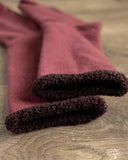 RoToTo Double-Faced Cozy Sleeping Socks - Wine/Bordeaux