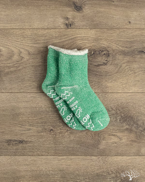 RoToTo Kids Double-Faced Room Sock - Green