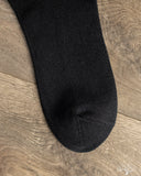 RoToTo Organic Daily 3-Pack Ribbed Crew Socks - Black
