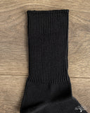 RoToTo Organic Daily 3-Pack Ribbed Crew Socks - Black