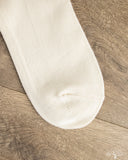 RoToTo Organic Daily 3-Pack Ribbed Crew Socks - Ivory
