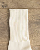 RoToTo Organic Daily 3-Pack Ribbed Crew Socks - Ivory