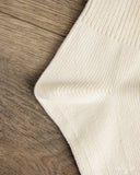RoToTo Organic Daily 3-Pack Ribbed Crew Socks - Ivory