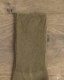 RoToTo Organic Daily 3-Pack Ribbed Crew Socks - Khaki Tones