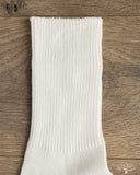 RoToTo Organic Daily 3-Pack Ribbed Crew Socks - White