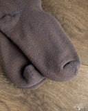 RoToTo Reversible Terry Socks - Charcoal/Dark Blue