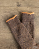 RoToTo Reversible Terry Socks - Faded Black/Light Orange