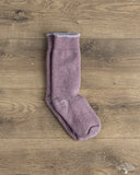 RoToTo Reversible Terry Socks - Faded Purple/Light Blue