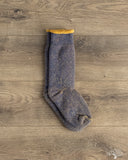 RoToTo Reversible Terry Socks - Navy Blue/Gold