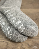 RoToTo Shaggy Pile Double-Faced Room Socks - Charcoal