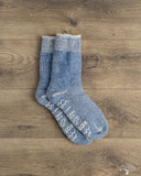RoToTo Shaggy Pile Double-Faced Room Socks - Dark Blue