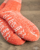 RoToTo Shaggy Pile Double-Faced Room Socks - Red