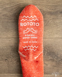 RoToTo Shaggy Pile Double-Faced Room Socks - Red