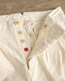 Seuvas - 10oz Canvas 2-Tuck Trousers (Long) - Natural