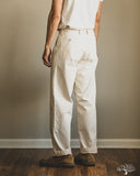 Seuvas - 10oz Canvas 2-Tuck Trousers (Long) - Natural