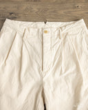 Seuvas - 10oz Canvas 2-Tuck Trousers (Long) - Natural