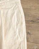 Seuvas - 10oz Canvas 2-Tuck Trousers (Long) - Natural