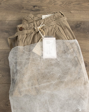 Seuvas - 10oz Canvas Tapered 2-Tuck Pants (Regular) - Coffee