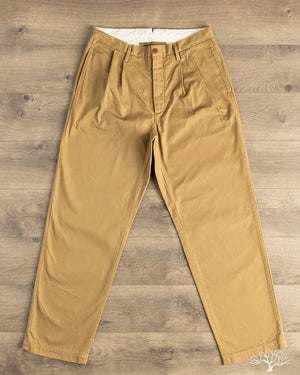 Seuvas - Chino 2-Tuck Trousers - Brown – Withered Fig