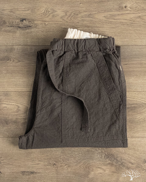 Seuvas - Linen Cotton Relaxed Pants - Charcoal – Withered Fig