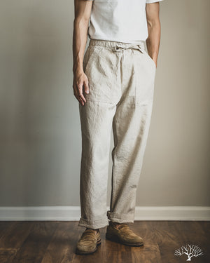 Seuvas - Linen Cotton Relaxed Pants - Natural – Withered Fig