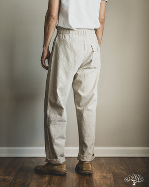 Seuvas - Linen Cotton Relaxed Pants - Natural – Withered Fig
