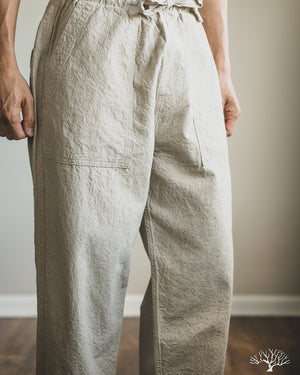 Seuvas - Linen Cotton Relaxed Pants - Natural – Withered Fig