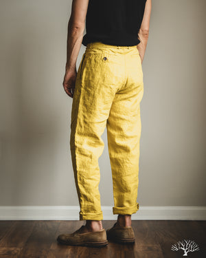 Seuvas - Linen Tapered 2-Tuck Pants - Pagoda – Withered Fig