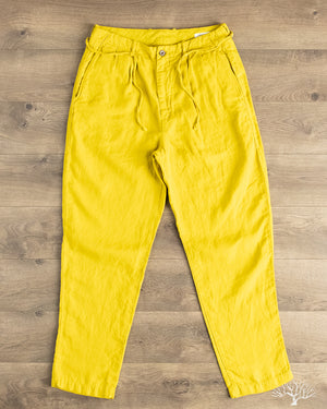 Seuvas - Linen Tapered 2-Tuck Pants - Pagoda – Withered Fig