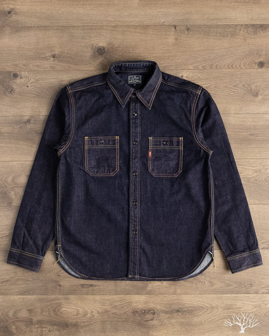 Studio d'Artisan - 14oz Selvedge Denim Work Shirt – Withered Fig